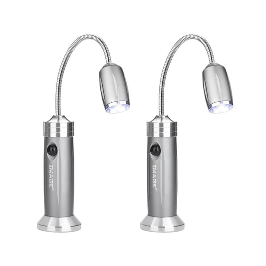 2-Pack: BBQ Grill LED Flashlight Goose Neck Outdoor Lamp