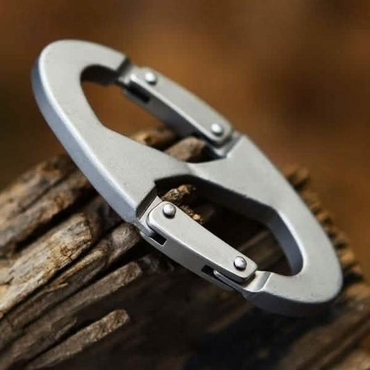 Aluminum Alloy Key Chain Ring Hook Holder Outdoor Calabash Keychain Camping