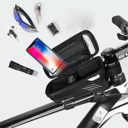 Bicycle Top Tube Frame Bag MTB Waterproof Phone Holder Case