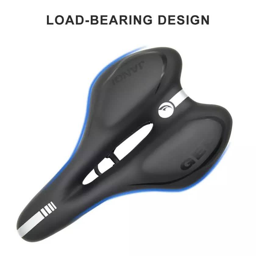 Comfortable Bike Seat - Bicycle Saddle Padded Waterproof