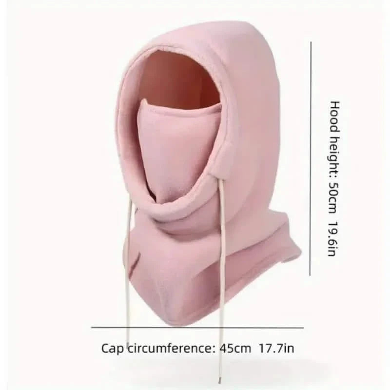 Winter Balaclava Hooded Scarf - Warm Neck Gaiter with Hood